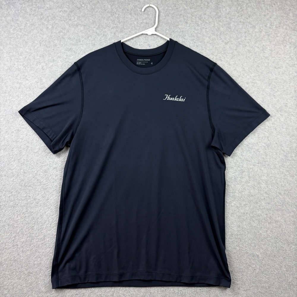 James Perse Shirt Mens 4 Navy Surf Rashguard Swim UPF 40 Performance USA Made
